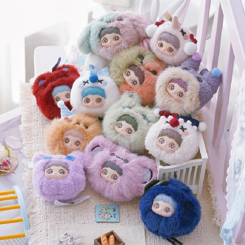 

Original Meimei Crazy Circus Series Vinyl Plush Blind Box Cute Plush Head Doll Bag Decoration Pendant Wall Hanging Surprise Gift