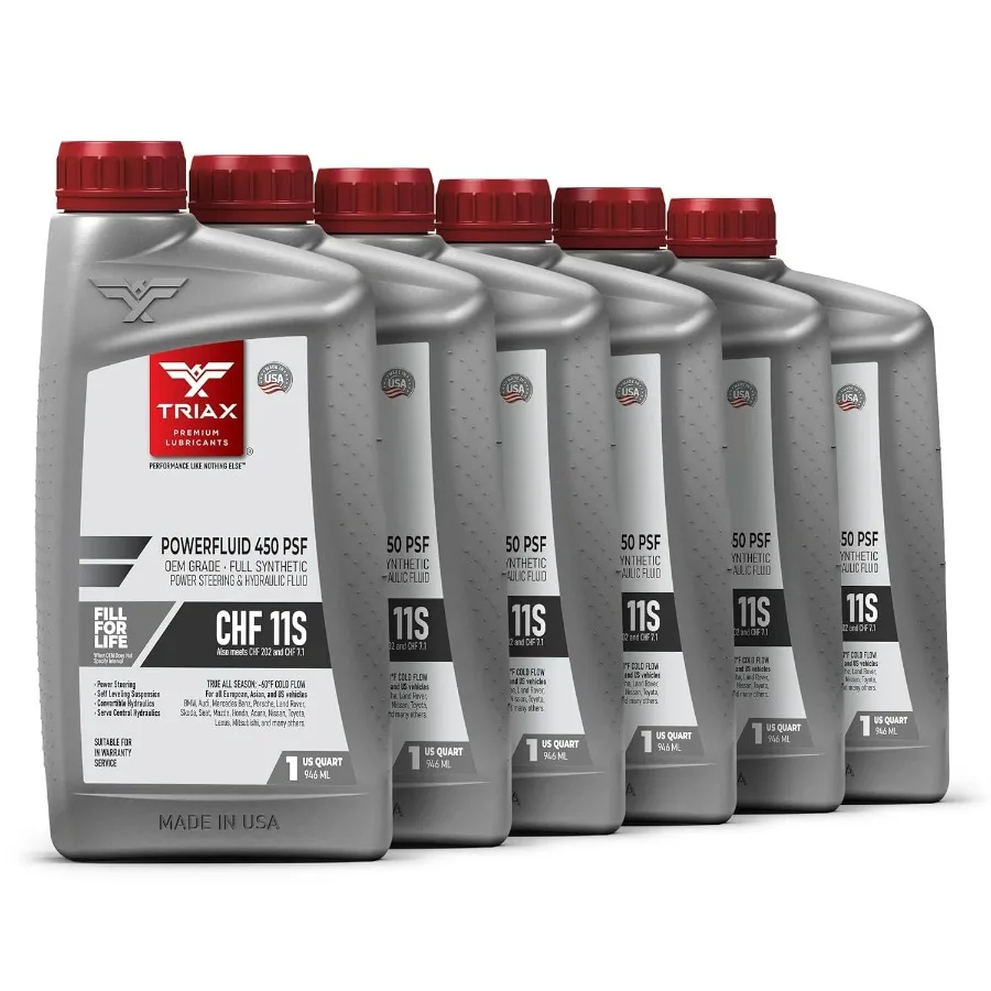 

TRIAX Powerfluid 450 PSF CHF 11S Длительный срок службы синтетической гидравлической жидкости для гидроусилителя руля, совместимой с Audi Bentley BMW Chrysler D