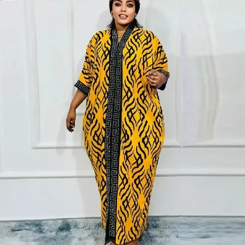 

African Dresses for Women Traditional Africa Clothing Dashiki Ankara Print Wax Robe Kaftan Wedding Party Evening Gown 2025