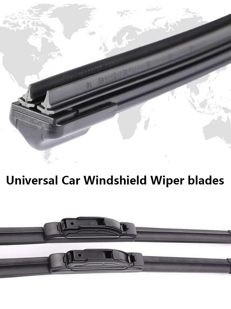 Universal Car Windshield Wiper blades Soft Double layer Rubber Frameless Bracketless Front Windscreen Brushes Washer Accessories