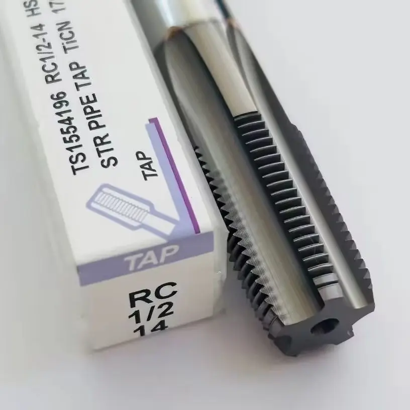 YG-1 HSS-E Machine Taps ,RC1/8 RC1/4 RC3/8 RC1/2 RC3/4 RC1-11 TiCn STR PIPE TAP,55degree British sealed cone internal thread tap