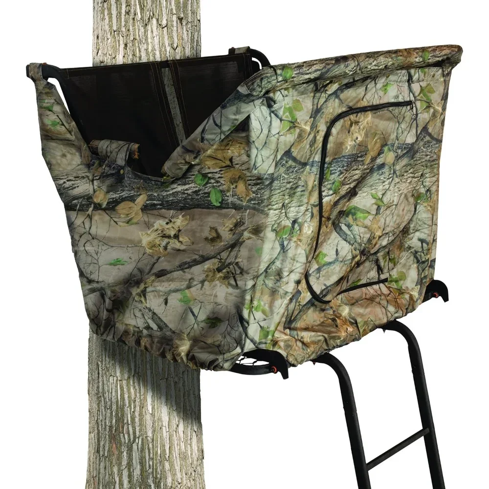 

Made to Fit Blind Kit Fitting Partner Stand, Camo，Installation is quick and easy with the use of snaps and bungee cords.