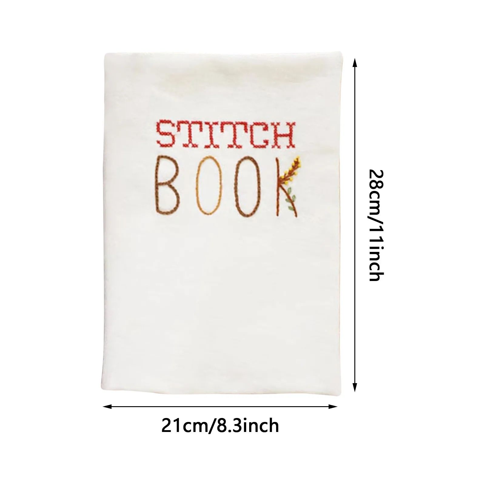 Stitch Book Diy Set Creative Embroidery Book Cartoon Printing Handmade Drawing Needlework Loose Leaf Book Linen Needlework Book