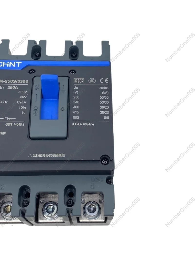 NXM Molded Case Circuit Breaker 250S 430b 630A Air Switch 125 Three-Phase Four-Wire 3300 Isolation H