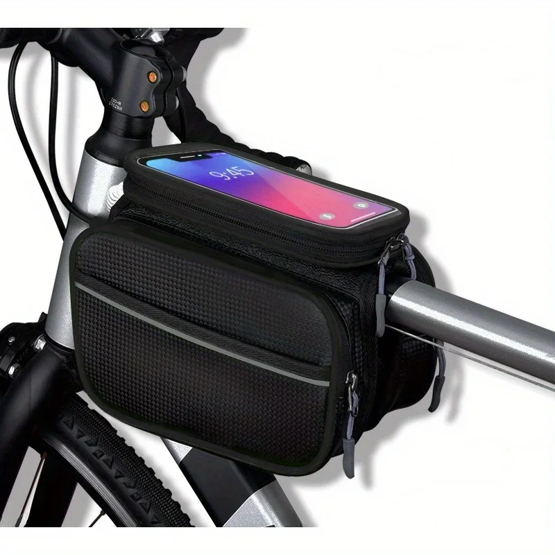 

Mountain Bike Phone Storage Bag with Large Capacity Touch Screen Waterproof Phone Storage Tool Riding Accessories
