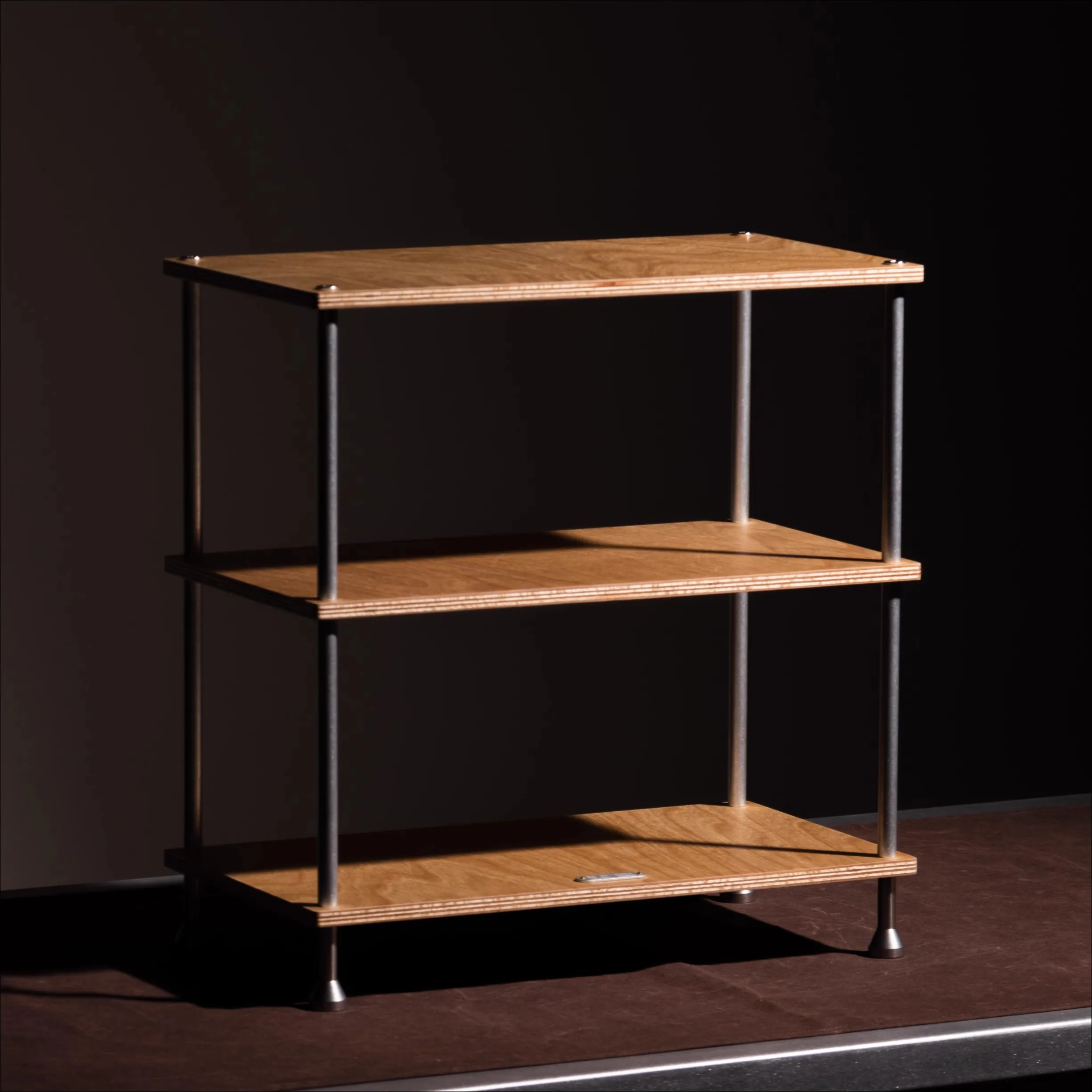 Modern Simplicity Household Use Stainless Steel Solid Wood Creativity Multiple layers Storage Rack Kitchen Cup Display Rack