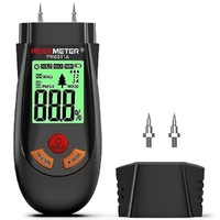 PEAKMETER Moisture Meter Tester The Moisture Content Of Raw Wood, Paper, Plywood, Plaster Walls, Floors, etc With LED Display