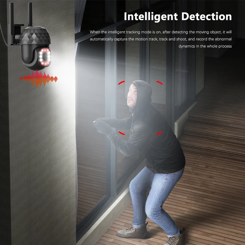 IP-камера V380 Pro 2 МП, 2,4 ГГц, Wi-Fi, 1080P