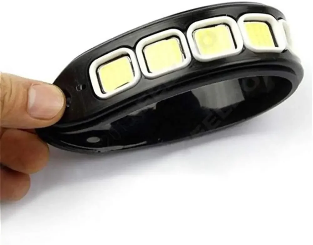 2Pcs Universal Car LED Daytime Running Light Car Highlight Waterproof Flexible 10Led COB Lamp Auto Exterior Accessories 12V