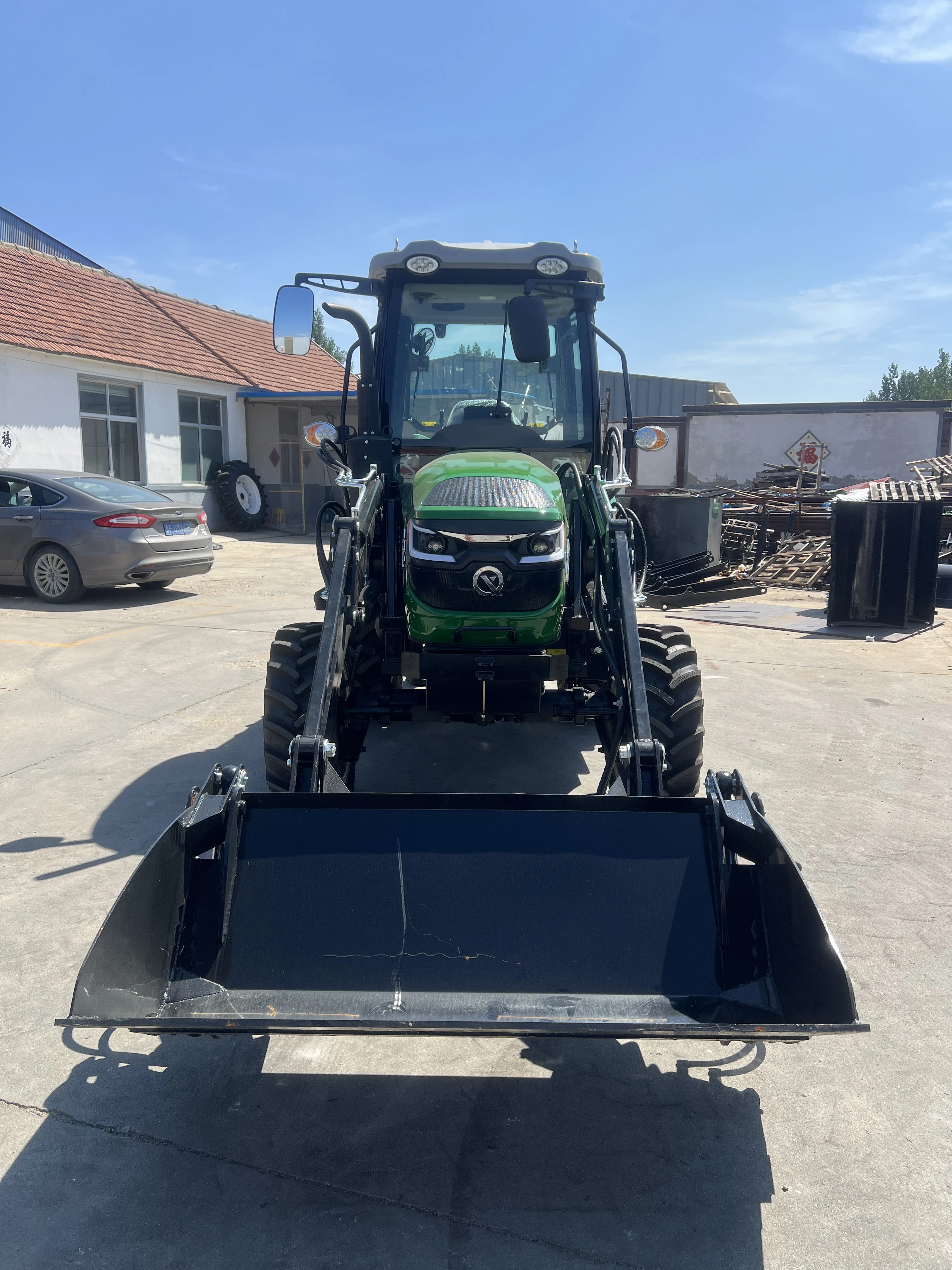 Four 4X4 Wheel Compact Tractor 70Hp Diesel Farm Garden Mini Tractors With Optional Attachments Ce