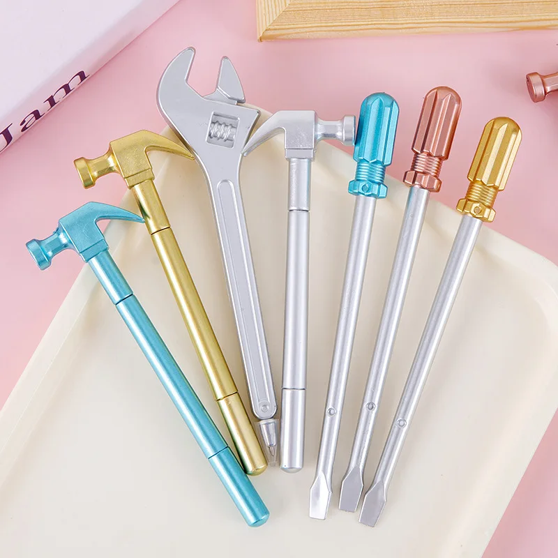 Creative Tools Wrench Screwdriver Hammer Shape School Supplies Fun Ballpoint Pen Gift For Office Student Writing Tools Gel Pen