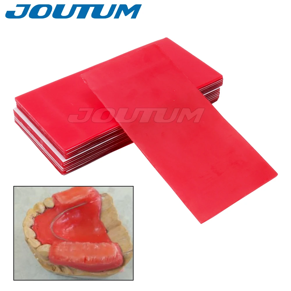 Material dental Hoja de cera roja Material de laboratorio dental Consumible auxiliar para dentista