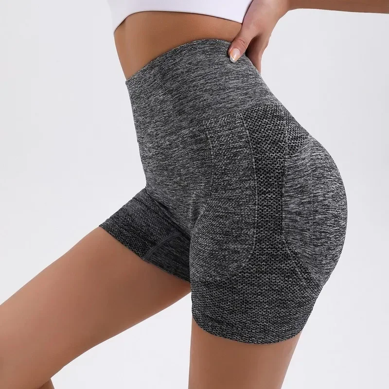 Nieuwe Vrouwen Push-Up Shorts Fitness Hoge Taille Sportbroek Voor Vrouwen Yoga Kleding Gym Shorts Gebreide Broek