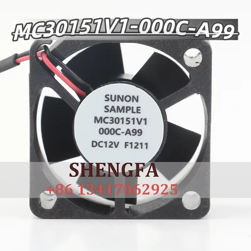 Cooling fan 3015 30X30X15MM 3cm MC1V1-000C-A99 12V 0.65W 2-wire frequency converter fan