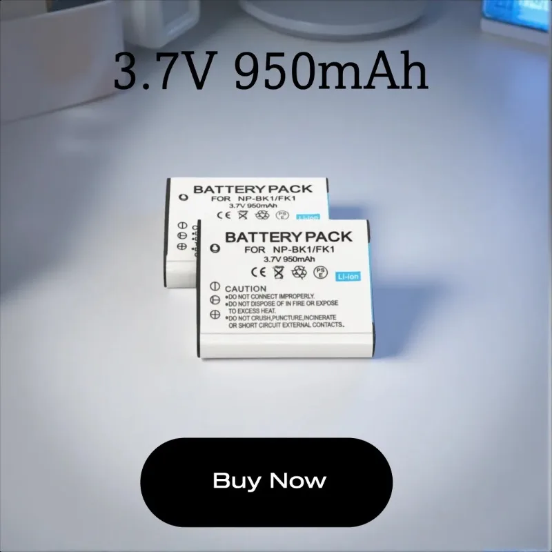 

High Quality 3.7V 950mAh NP-BK1 Replaceable Camera Battery For SONY DSC S750 S780 S950 S980 W190 W370 W180 MHS-PM1 MHS-CM5