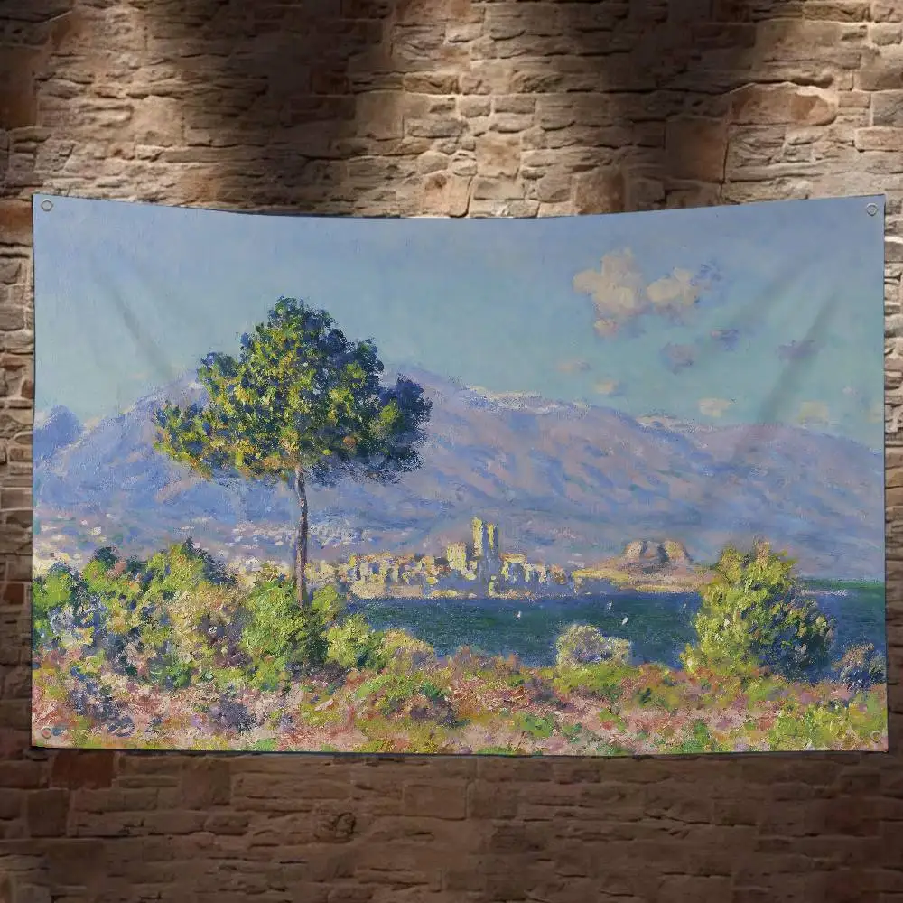 Art C-Claude M-Monet Printed Large Flag Art Science Fiction Room Home Decor Decor Banner