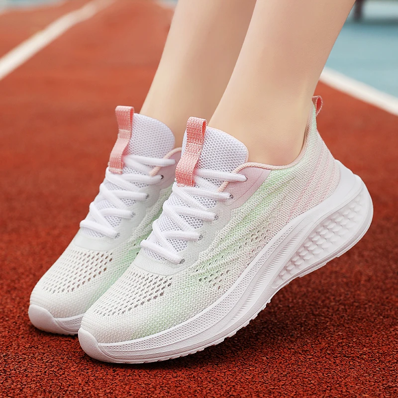 

Men's Summer Sneakers New Breathable Training Thick Soled Running Wear-resistant Sports Women's Fashion Brand Shoes Hot Selling