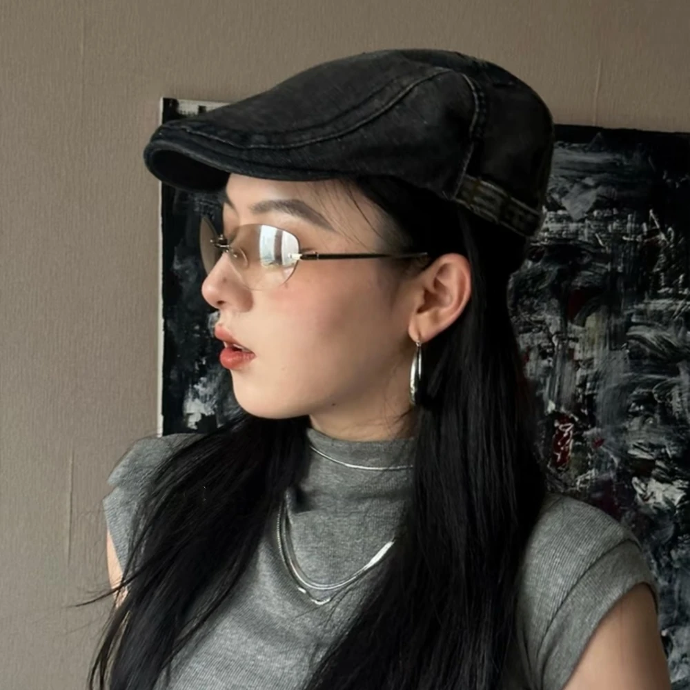 

Vintage Painter Beret Men Women Fashion Flat Visor Cap Casual Autumn Berets Retro Newsboy Hat Summer Unisex Adjustable