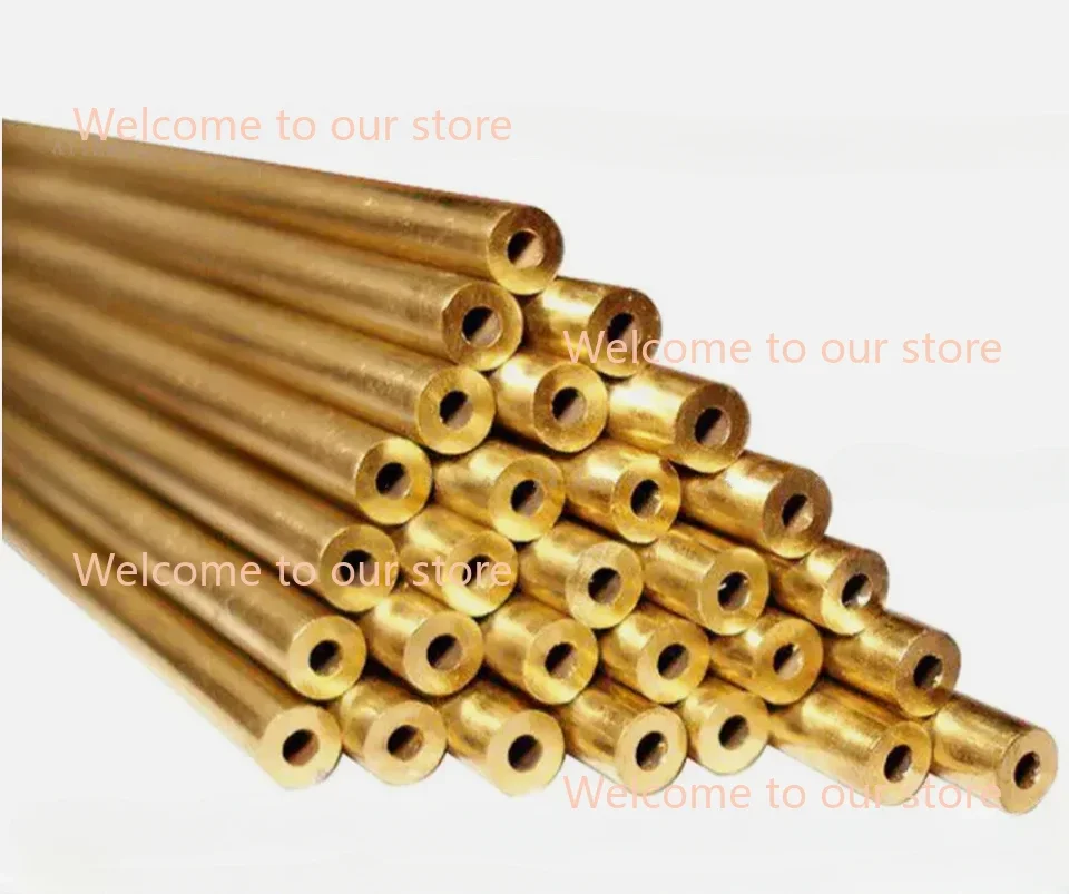 100pcs 0.3-1.5X400mm EDM Drilling Electrodes Single-Channel Brass Copper Tube image 2