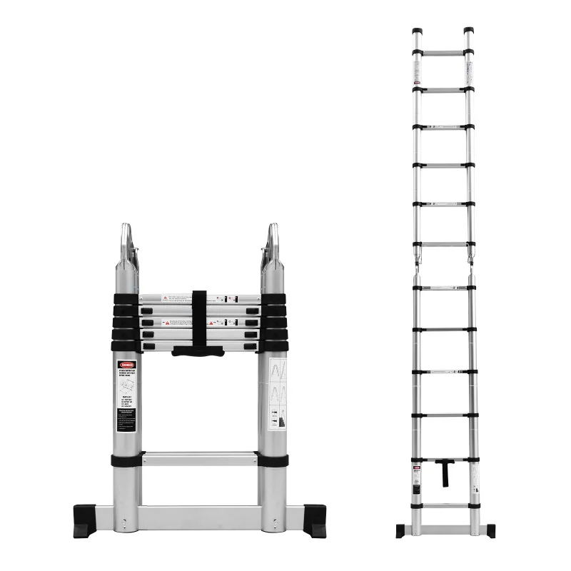 custom.Modern Telescoping Ladder Extension Hinges Double Sided CE/EN131 Certified 150kg Load Capacity Use