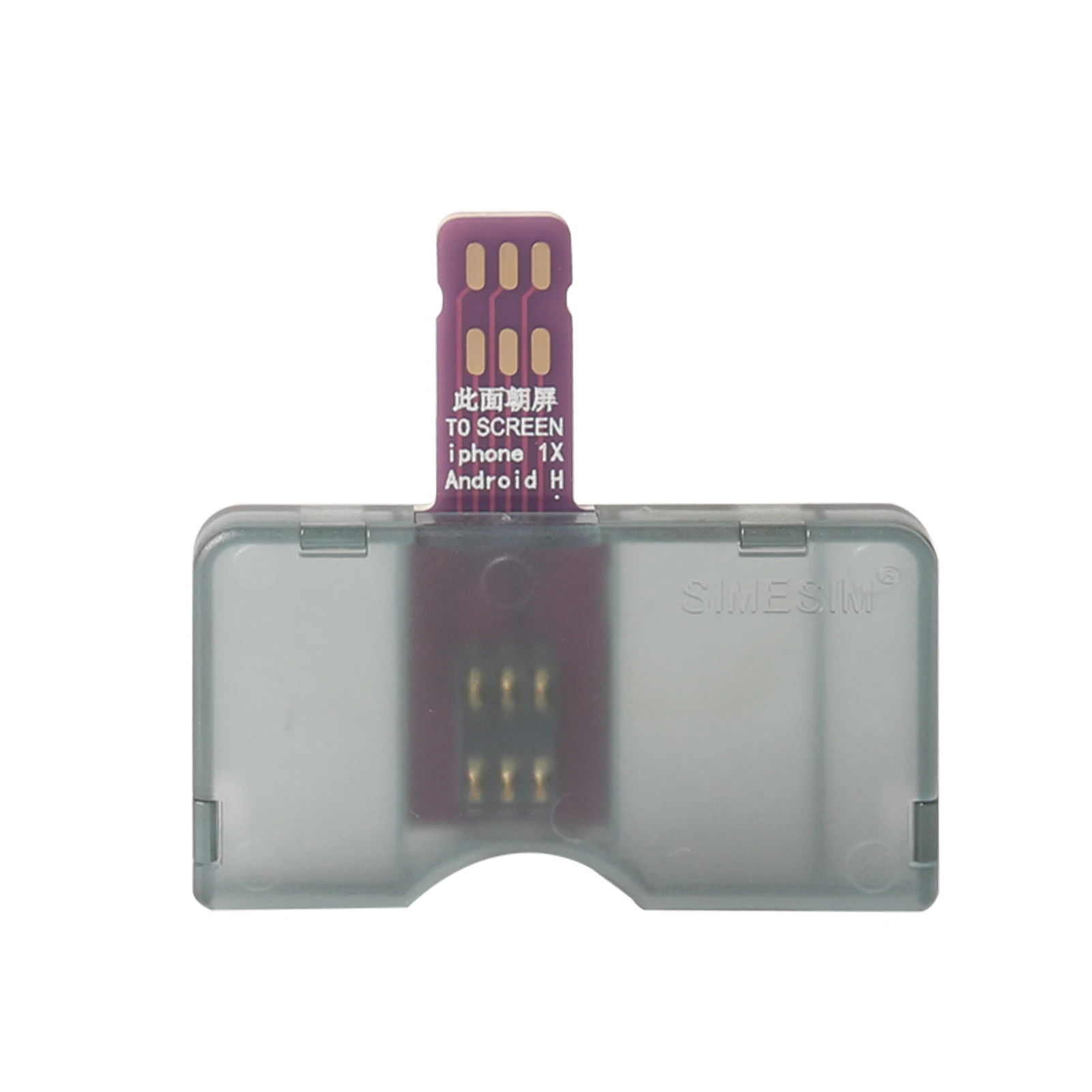 It is suitable for Apple Android mobile phone external SIM card slot, external phone card inserter, card changer