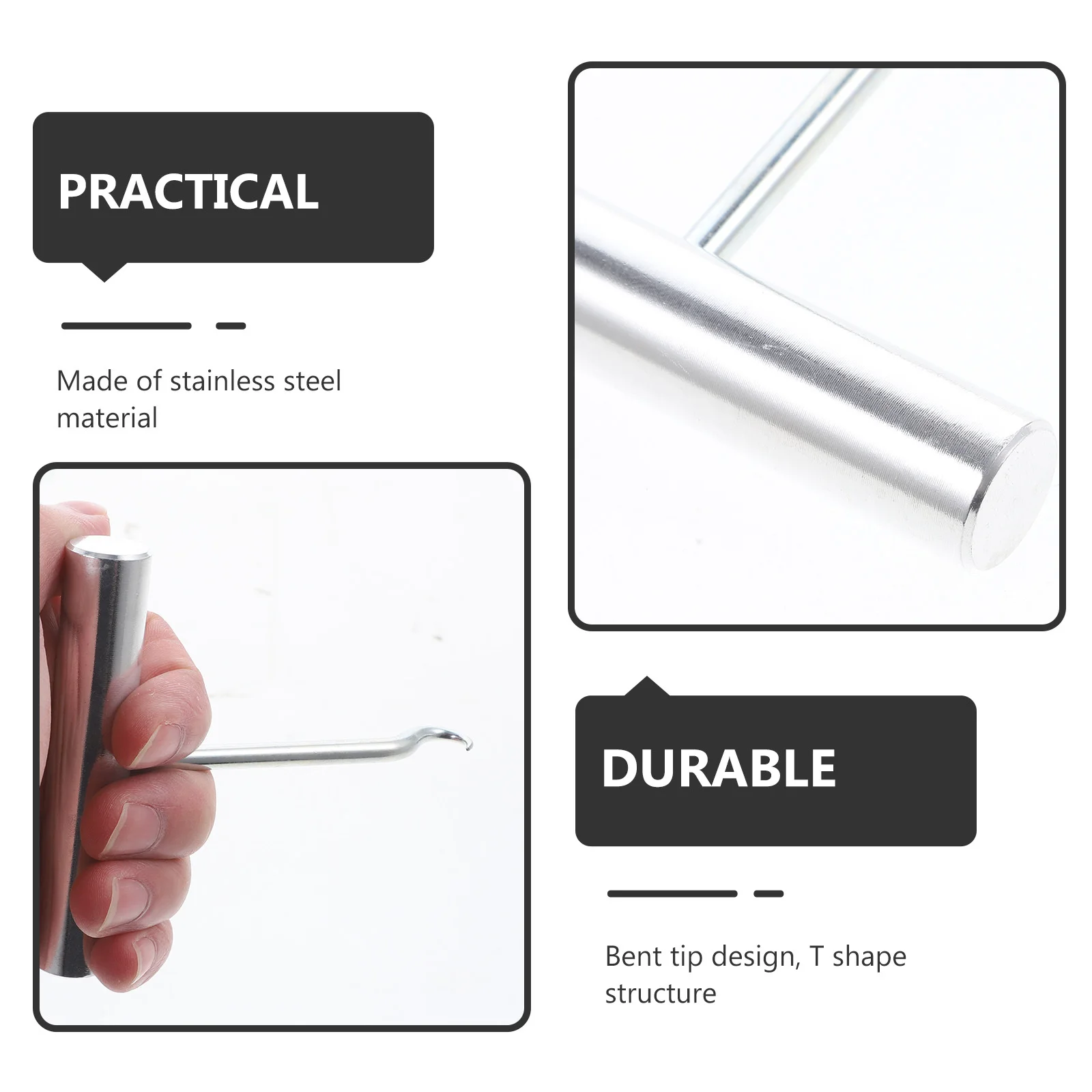 

Tennis Stringing Tool Stainless Steel Badminton Racket String Puller Bent Tip String Hook Racket Stringing Tool