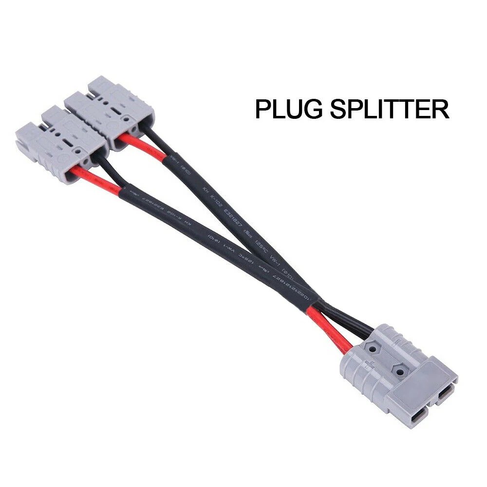 1 in 2 Forklift charging plug Power Connector 50A 12 AWG For Anderson Plug Connector Double Y Adapter 6mm Automotive Cable