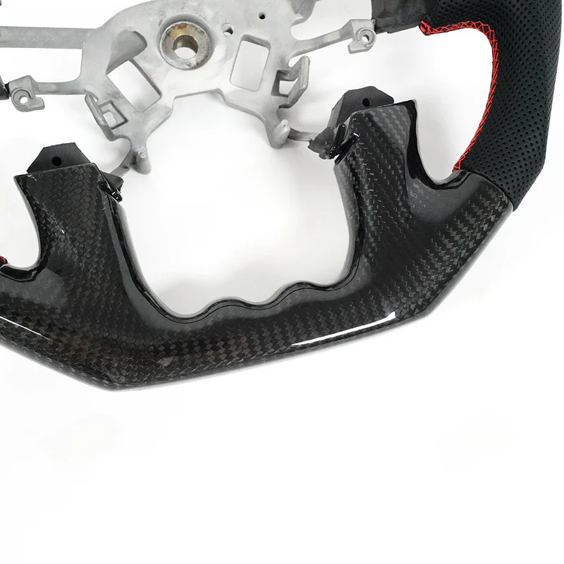 For Nissan Steering Wheel Horn Cover 12-18 Patrol Carbon Fiber Sport Suv Horn Shell Decorative Cover