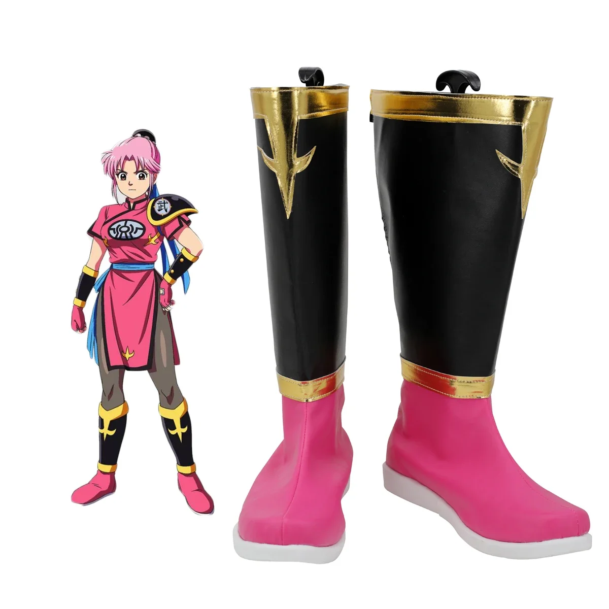 The Adventure of Dai Maam Cosplay Shoes Dragon Quest Leather Boots Custom Made