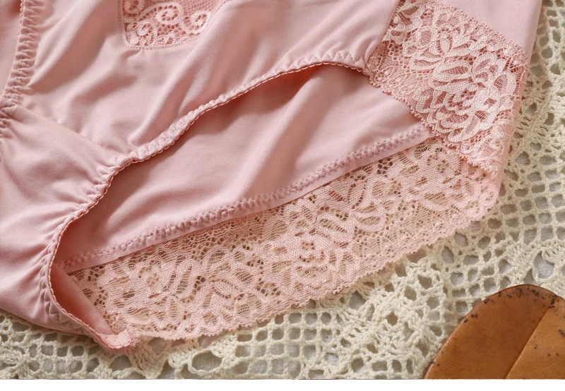 Plus Size Women Panties Soft Daily High Waist Underpants 55-105kg Knickers Ultrathin Breathable Ice Silk Briefs Underwear A30
