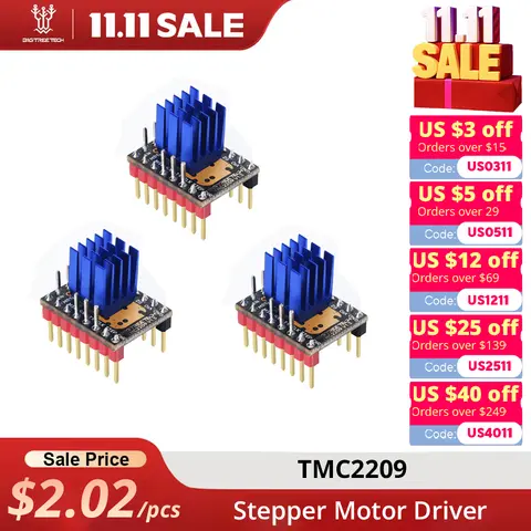 BIGTREETECH TMC2209 V1.3 Stepper Driver for 3D Printers BIQU