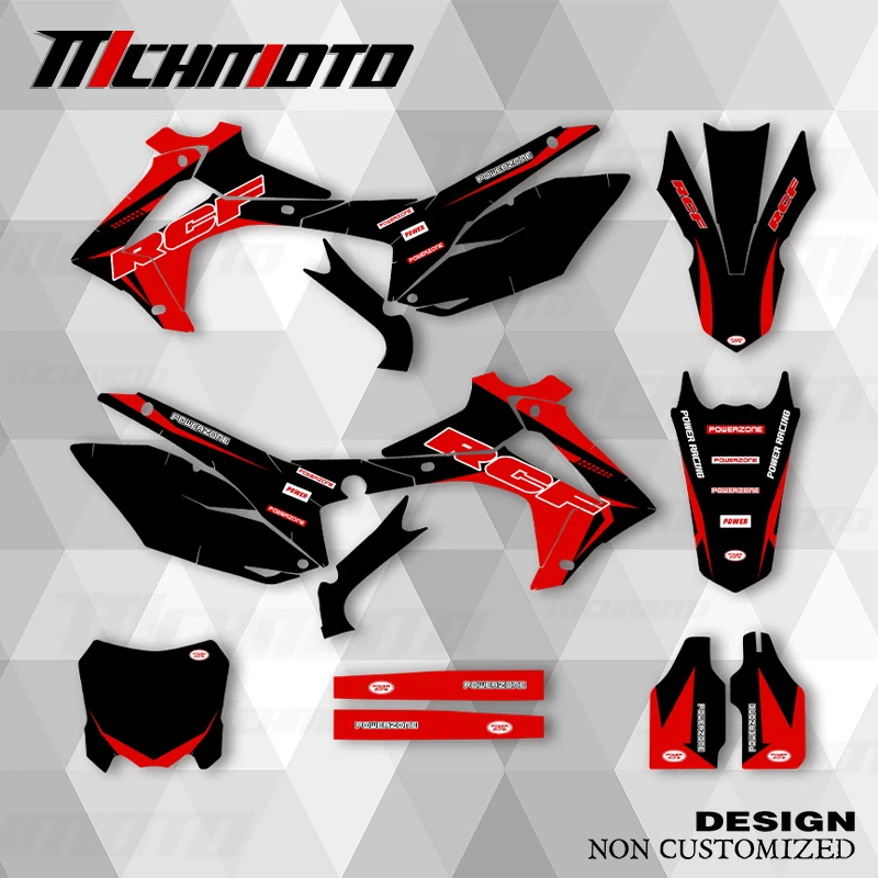 

MCHMFG новый стиль графические наклейки комплект для HONDA 2014 2015 2016 2017 CRF250R 2013 2014 2015 2016 CRF450R