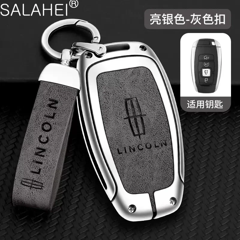 Zinc Alloy Car Key Case Cover Shell For Lincoln Continental MKC MKZ MKX Navigator Z Nautilus Aviator Corsair 2017 2018 2019 2022