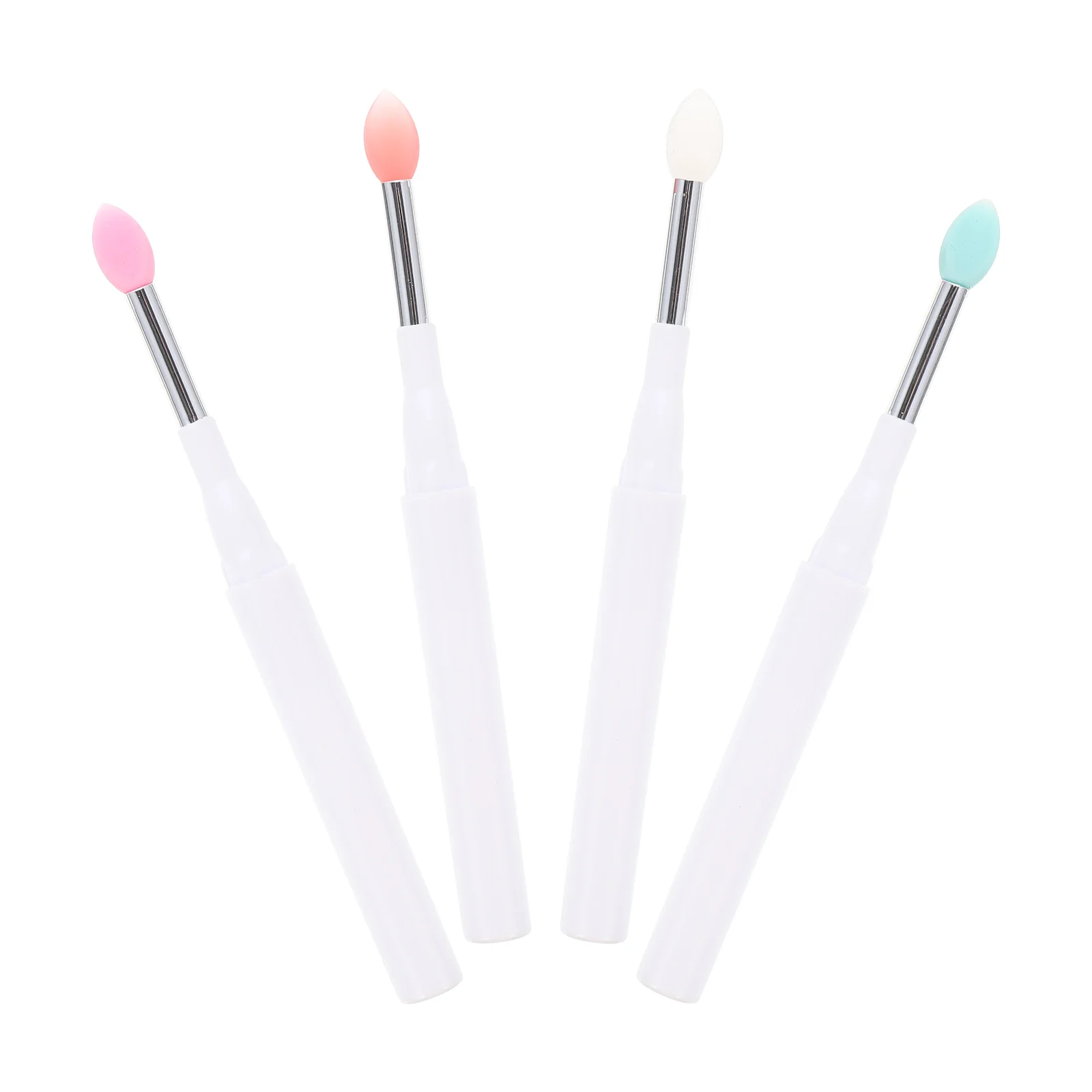 4 Pcs Silicone Brushes for Women Easy to Use Carry Create Smooth Lip Lines Fill Lip Makeup Set Cosmetics