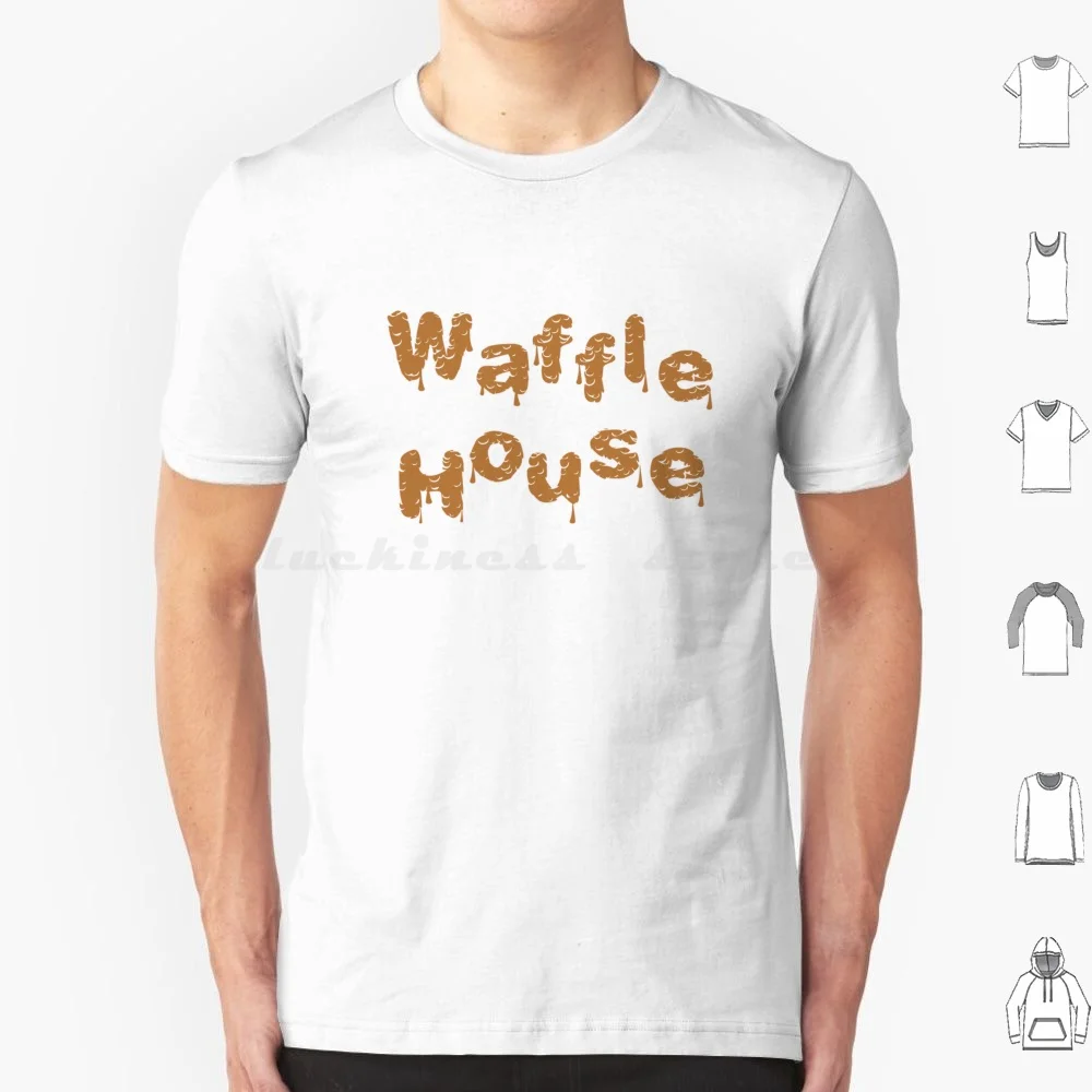 Casa de waffle t camisa tamanho grande 100% algodão waffle casa waffles comida engraçada casa café da manhã atlanta atl bonito meme georgórgia