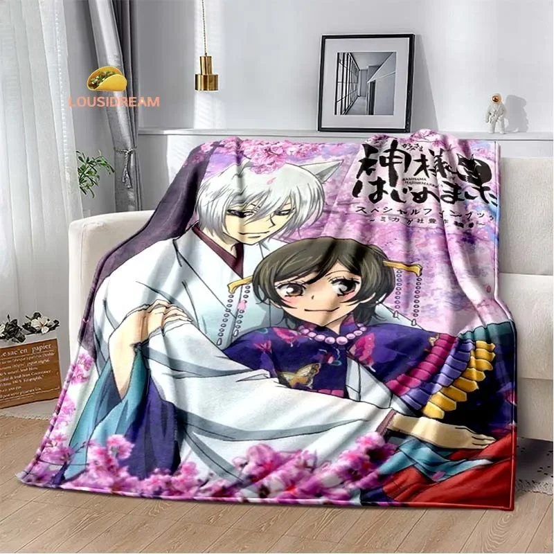 Cartoon K-Kamisama Kiss Flannel Soft Warm Blanket Retro Blanket Bed Bedroom Living Room Sofa Travel Picnic Blanket Birthday Gift