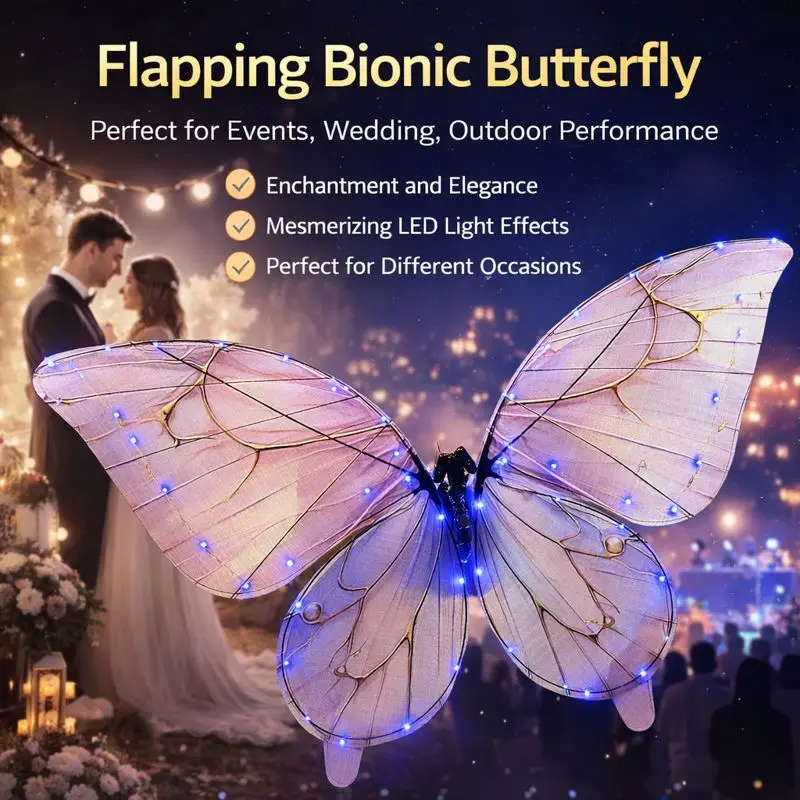 

Светящаяся в темноте бионическая модель летающего насекомого-бабочки RC для сценических выступлений и образовательных целей