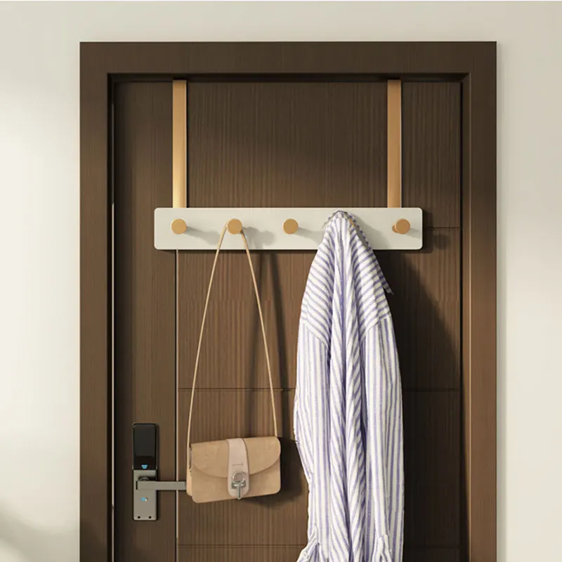 Simple and luxurious air door rear hook rack punching-free artifact door hanger door back clothes hanger