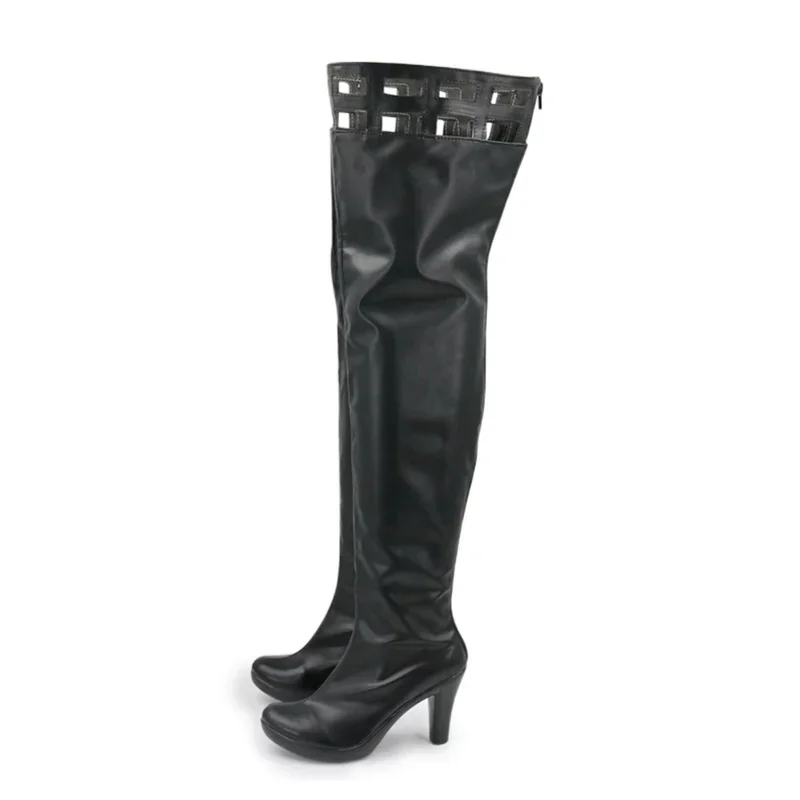 2025 11 SPY x FAMILY Yor Forger Botas Halloween Anime Zapatos de cosplay negros