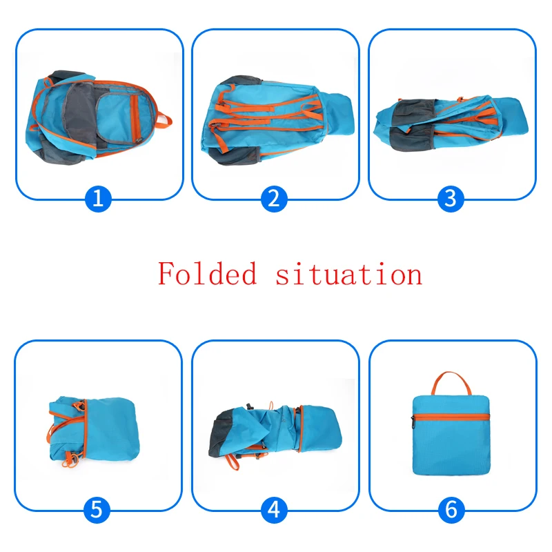 New Lightweight Foldable Backpack Men Small Sports Designer Bags Waterproof Outdoor Hiking Backpack Packable Folding Bag For Men