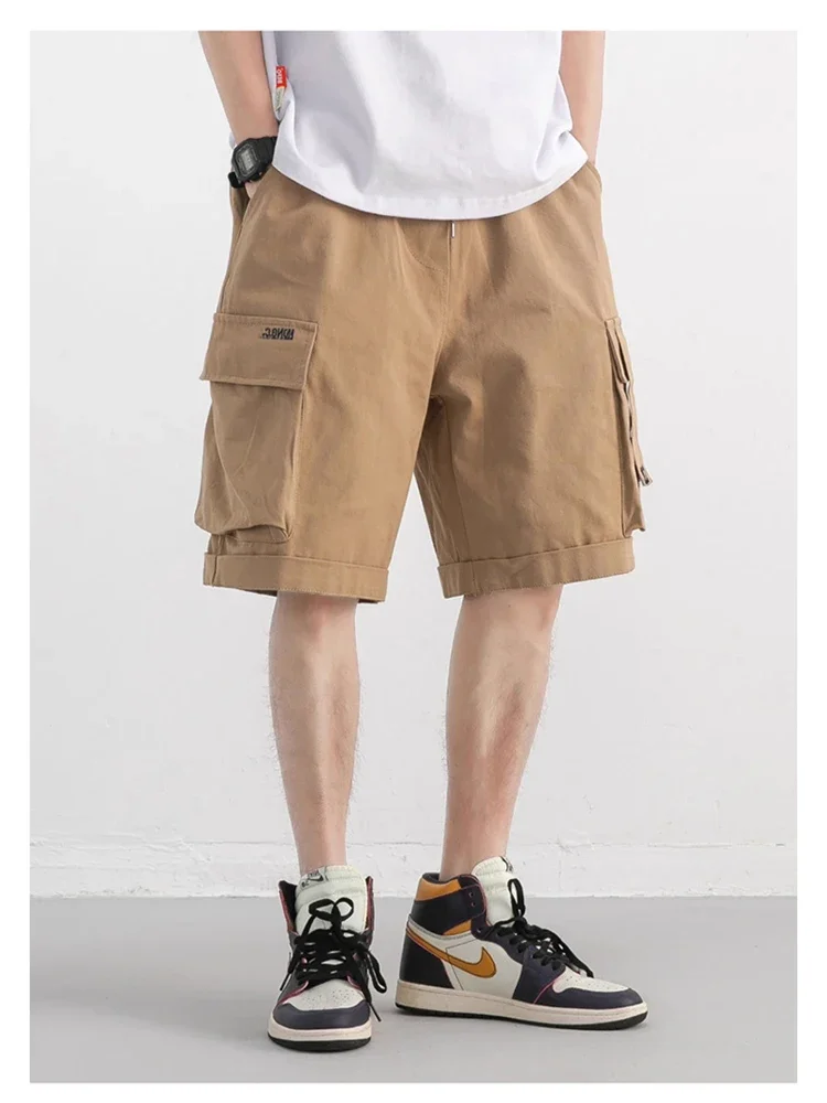 Japanese city boy casual shorts men's summer fashion high street cargo pants