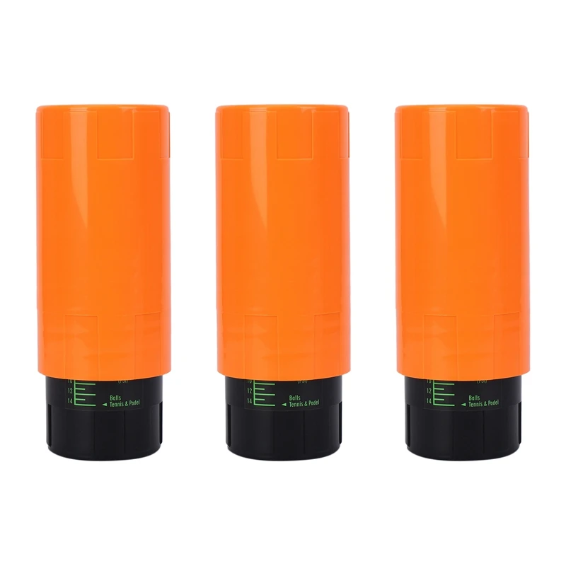 3X Tennis Ball Saver - Keep Tennis Balls Fresh And Bouncing New Orange