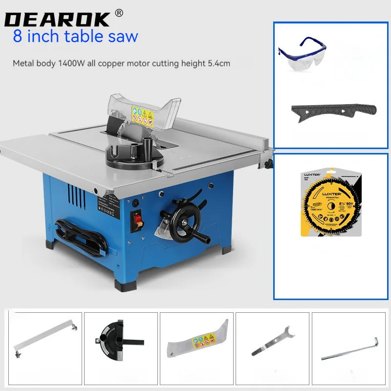 220V/50Hz Small Multifunctional Household Woodworking Table Saw Oblique Cutting Circular Saw 45 Degree Cutting Machine Table saw