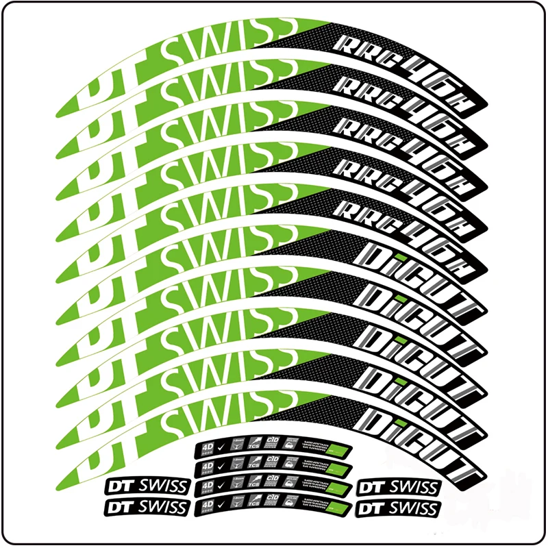 DT RRC46 Road Bike WheelSet Decals Width 20 30 40mm Bicycle Wheel Stickers MTB Rim Film Waterproof cycle Accessories Decorative