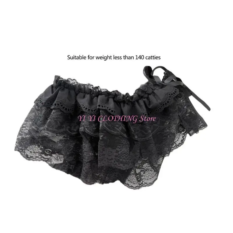 N5KF Femmes superposant le haut balayage inférieur mini jupe enveloppe à volant à volants