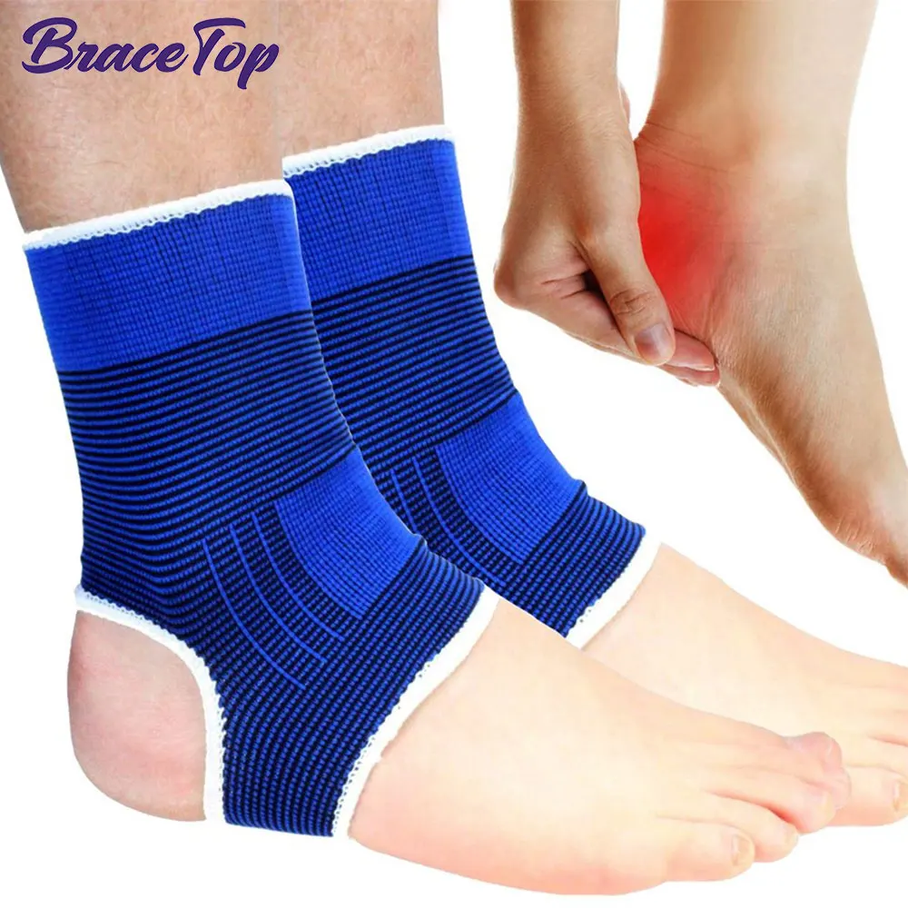 1 Pair Kids Ankle Support Compression Ankle Brace Elastic Knitted Ankle Support Brace Ankle Sleeves for Jogging Running Fitness