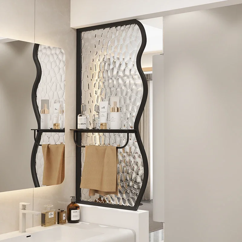 Acrylic creative entrance modern minimalist art partition Changhong glass bathroom half wall partition