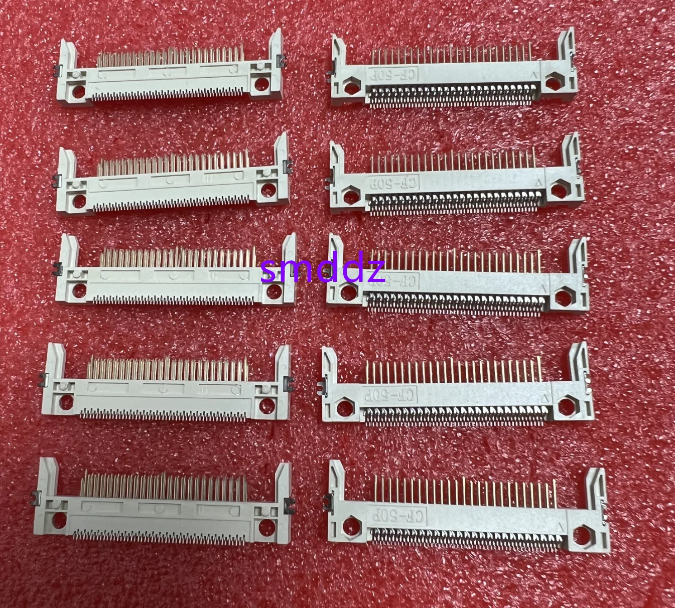 10pcs /  CF card holder SMT patch CF-50P long arm 13.7mm spacing (on board connector)