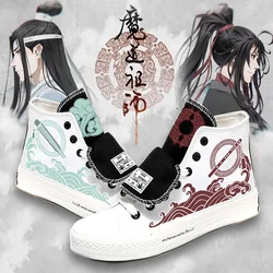 Anime Grandmaster of Demonic Cultivation Cosplay Lan WangJi Wei WuXian Mo Dao Zu Shi Women Canvas Sneakers Men High Shoes set