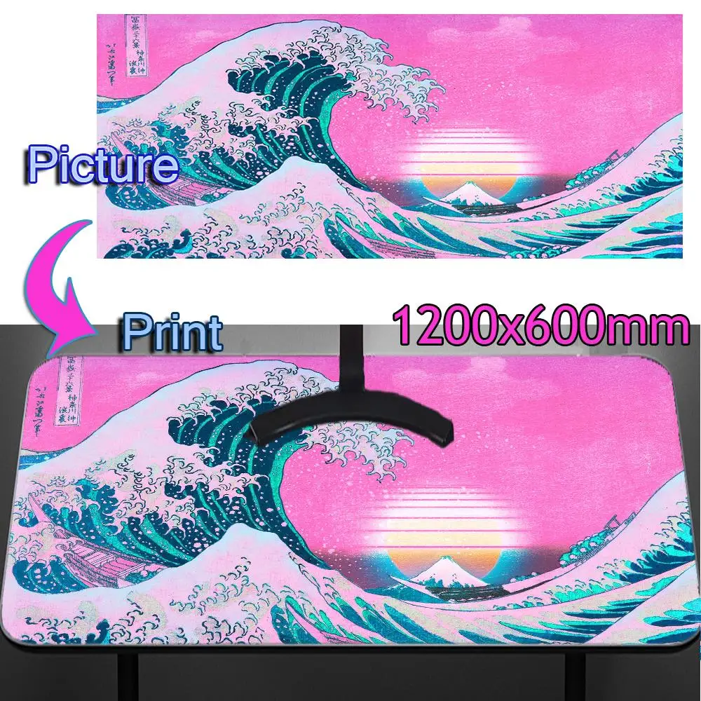 XXXL DIY Custom Mouse Mat PC Gamer Computer Pad Anime Kawaii Cute Large Gaming Mouse Pad 120x60 Personalized Mousepads Desk Mat